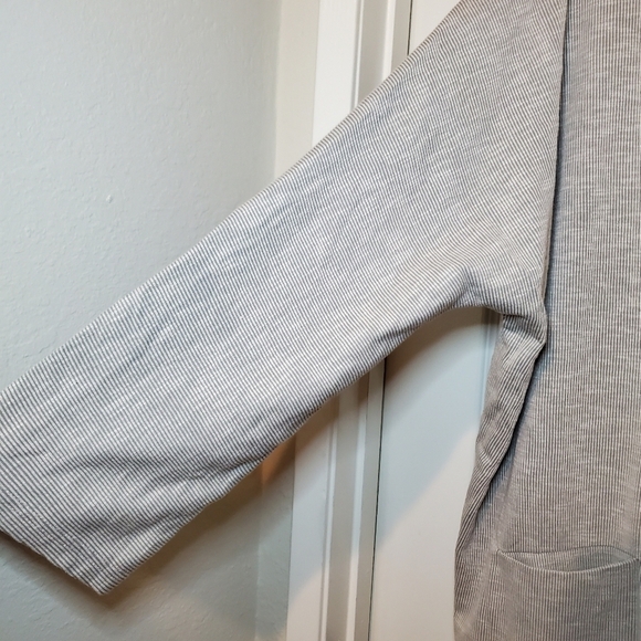 New Donni Ribbed Sandwash Open Front Cardigan - Picture 2 of 7